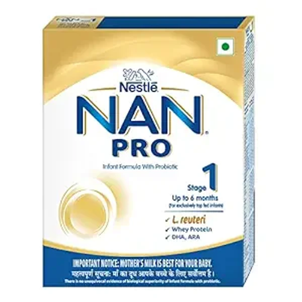 Nestl� Nan Pro 1 Infant Formula With Probiotic (Up To 6 Months), Stage 1-400G Bag-In-Box Pack, Powder