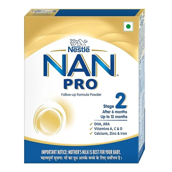 Nestle NAN PRO 2 Follow-up Formula Powder - After 6 months, Stage 2, 400g Bag-In-Box Pack