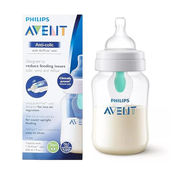 Philips Avent Anti-Colic with AirFree Vent,White,260ml