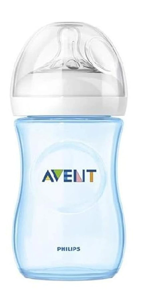 Philips Avent Natural 2. 0 Blue Feeding Bottle 260ml SCF035/10