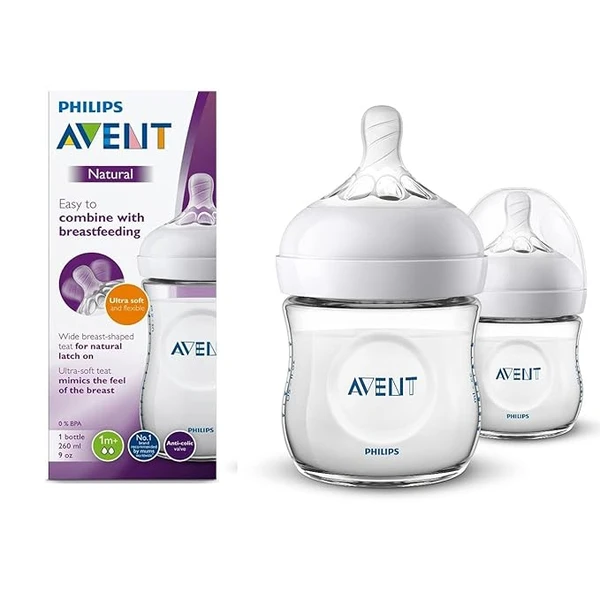 Philips Avent Natural 2.0 Bottle 260ml Pack of 2 SCF033/20