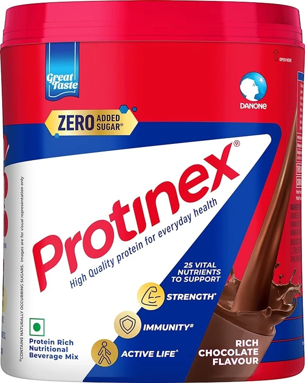 Protinex Health And Nutritional Protein Drink Mix For Adults-(Rich Chocolate Flavor, 400 Gms, Jar) with 25 Vital Nutrients to Support Strength, Immunity & Active Life