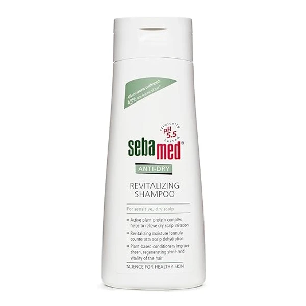 SebaMed Anti-Dry Revitalizing Shampoo 200Ml| Ph 5.5 I For Frizzy And Dry Hair |Nourishes Hair Triple Natural Conditioner|Men&Women Clinically Provenl Improves Hair Shine Reduces Hair&Scalp Dryness