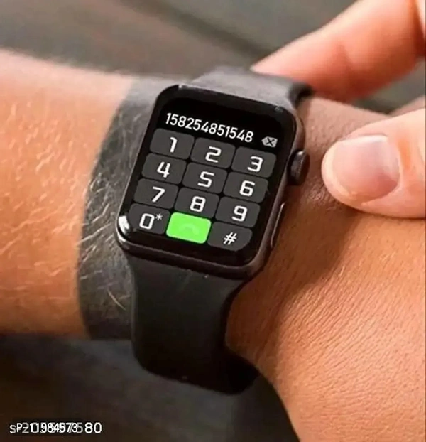  i8 Pro Max Touch Screen Bluetooth Calling Smartwatch with Activity Tracker Compatible with All 3G/4G/5G Android iOS Smartphones - Black