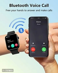  T 500 Smart Watch for Men, Women, Girls, Boys Unisex with Calling Notification Activity Tracker Band for iOS Android/Smart Watch for All Smart Phones Black*