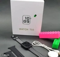 T55 Smart Watch with Scroll working Smartwatch With Stainless Strap Smartwatch (White Strap, free size)*
