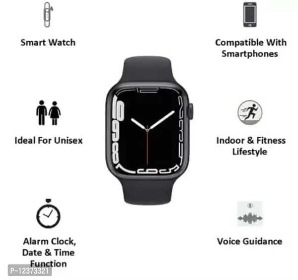 i8 Pro Max Touch Screen Bluetooth Smartwatch with Activity Tracker Compatible with All 3G/4G/5G Android iOS Smartphones - Black i8 Pro Max Smartwatch Size: 45*38*12.3mm Strap Material: Silica gel Mai*
