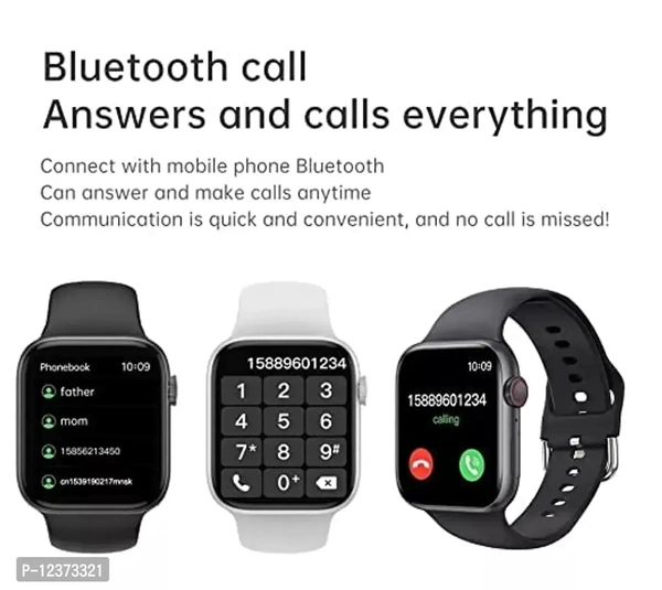 i8 Pro Max Touch Screen Bluetooth Smartwatch with Activity Tracker Compatible with All 3G/4G/5G Android iOS Smartphones - Black i8 Pro Max Smartwatch Size: 45*38*12.3mm Strap Material: Silica gel Mai*