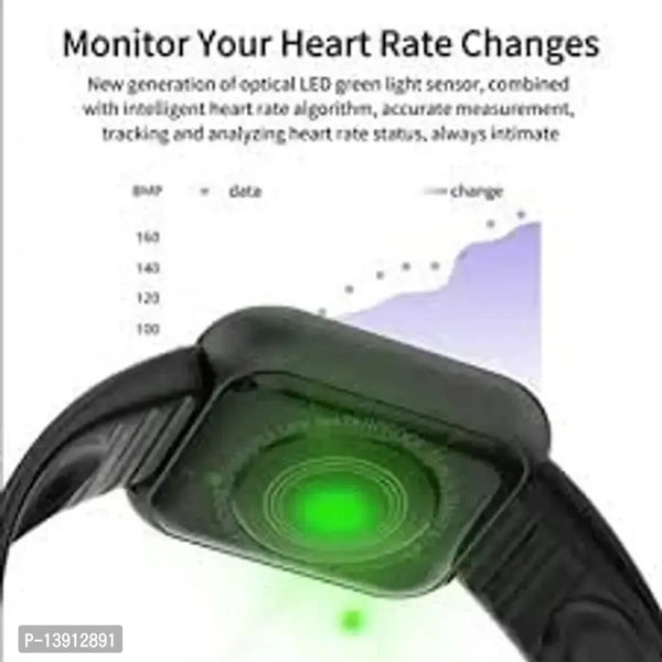 Mcsmi Smart Watch D-20 Bluetooth 1.3 LED with Daily Activity Tracker, Heart Rate Sensor, BP Monitor, Sports Watch for All Boys Girls Wristband
