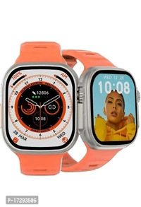 S8 Watch Ultra 49mm Latest Bluetooth Calling Series 8 AMOLED High Resolution with All Sports Features Health Tracker, 5 Days Long Wireless Charging Battery, Bluetooth Unisex Smart Watch (T-900 Ultra*