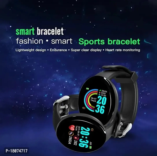 D19 Smartwatches for Women Girls Mens Boys Kids Childrens Smart Fitness Tracker Heart Rate Blood Pressure Support Sim Colored Screen Waterproof Sport.