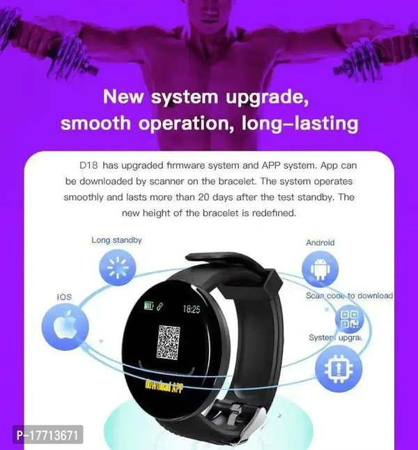 TUNIFI D18 Smart watch TWS With upto 30 Hours playback Wireless Bluetooth Headphones Airpods ipod buds bluetooth Headset