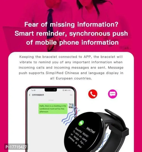 TUNIFI D18 Smart watch TWS With upto 30 Hours playback Wireless Bluetooth Headphones Airpods ipod buds bluetooth Headset*