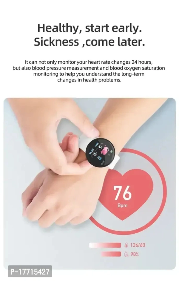 TUNIFI D18 Smart watch TWS With upto 30 Hours playback Wireless Bluetooth Headphones Airpods ipod buds bluetooth Headset*