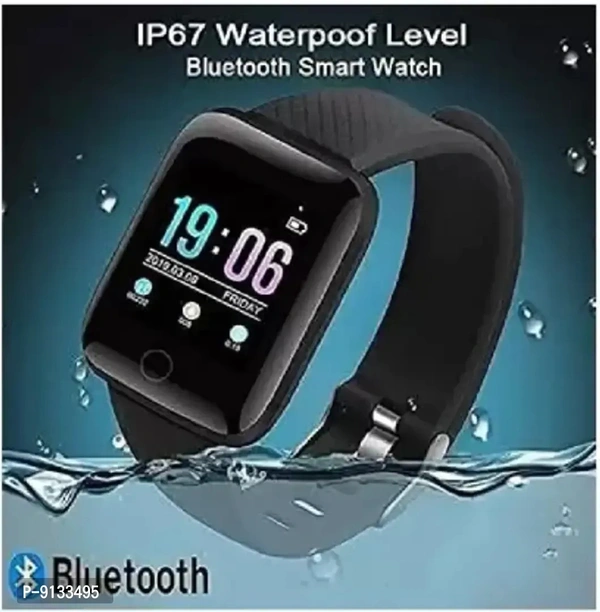 ID 116 IP68 Waterproof Fitness Watch Long-lasting Battery Bluetooth Smart Watch Sports Gym Watch for All Smart Phones