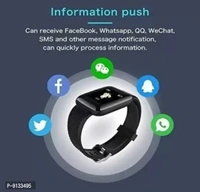 ID 116 IP68 Waterproof Fitness Watch Long-lasting Battery Bluetooth Smart Watch Sports Gym Watch for All Smart Phones