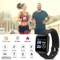 ID 116 Bluetooth Smart Fitness Band Watch with Heart Rate Activity Tracker, Step and Calorie Counter, High Feature New Watch*