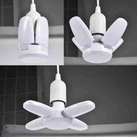 25watt Foldable Light, Fan Blade Shaped Led Light Bulb Ceiling Lamp (White) - White