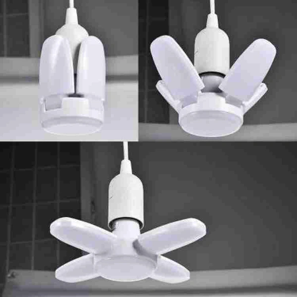 25watt Foldable Light, Fan Blade Shaped Led Light Bulb Ceiling Lamp (White) - White