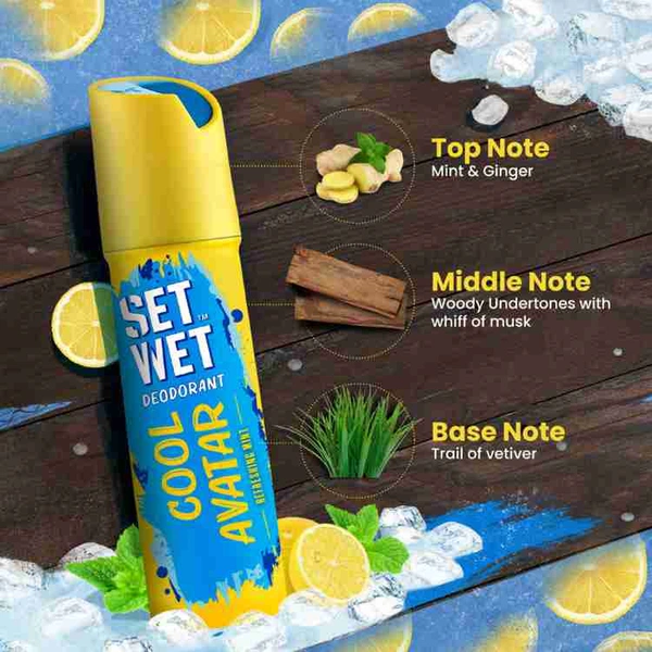 Set Wet Cool, Charm and Swag Avatar (450ml, Pack Of 3)
