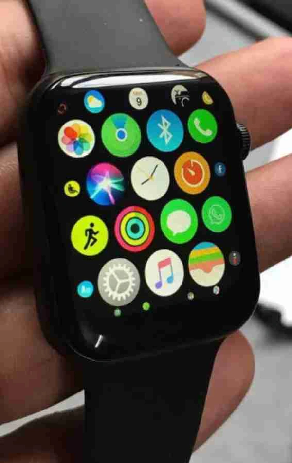 T500 Touch Watch with Durable Strap Music Operate Smartwatch (Black Strap, Free Size) - Black