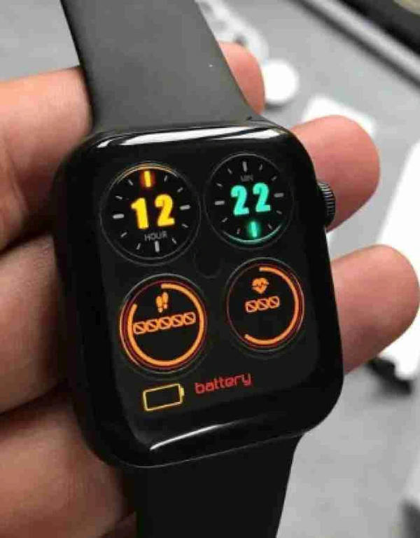 T500 Touch Watch with Durable Strap Music Operate Smartwatch (Black Strap, Free Size) - Black