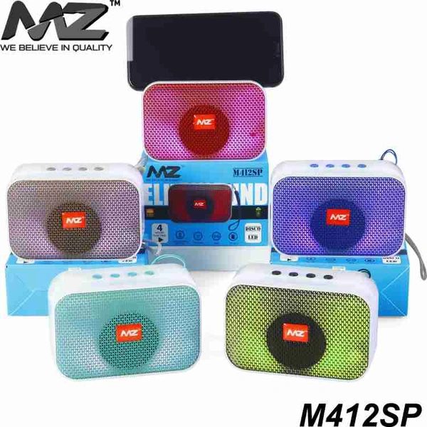 M412SP (PORTABLE BLUETOOTH SPEAKER) Dynamic Thunder Sound With High Bass 5 W Bluetooth Speaker (Multicolor, Stereo Channel) - Electric Violet