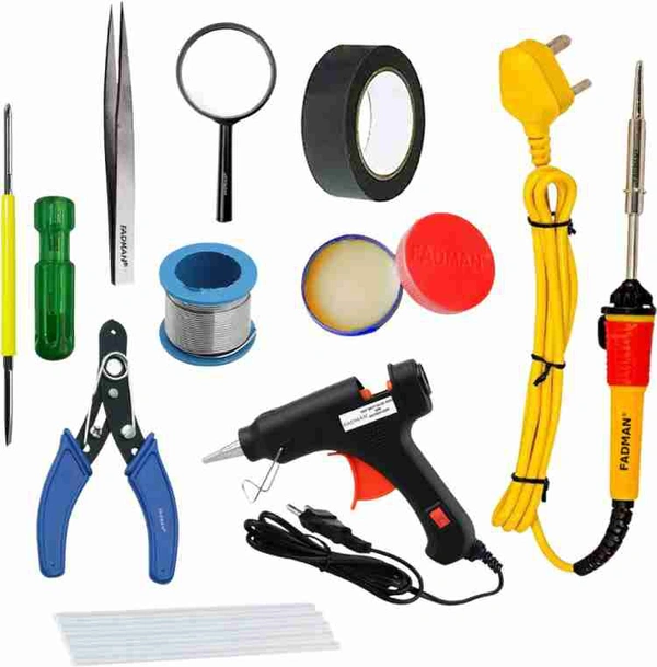 GG10P1 ELECTRONIC 10IN1 COMBO PACK WITH SOLDERING IRON Standard Temperature Corded Glue Gun (7 mm)