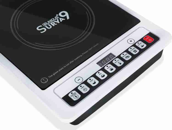 UNIDUS S9-ICT350 Induction Cooktop (White, Black, Push Button) - Black