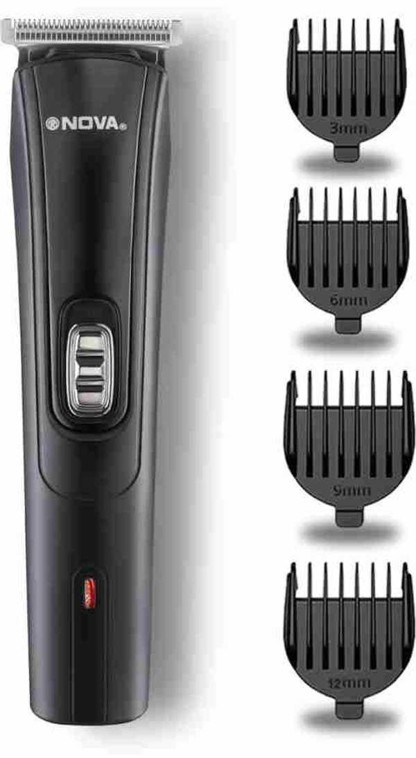 NOVA NHT 1039 USB Trimmer 45 min Runtime 4 Length Settings (Black) - Black