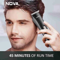 NOVA NHT 1039 USB Trimmer 45 min Runtime 4 Length Settings (Black) - Black