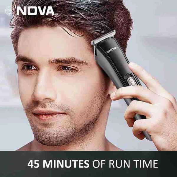 NOVA NHT 1039 USB Trimmer 45 min Runtime 4 Length Settings (Black) - Black