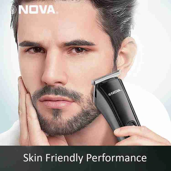 NOVA NHT 1039 USB Trimmer 45 min Runtime 4 Length Settings (Black) - Black