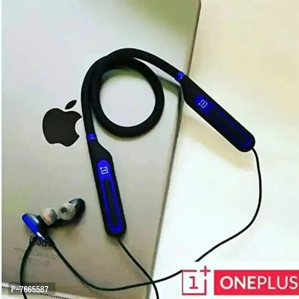 One Plus Bullet Neckband Magnetic EarbudsBluetooth Neckband with Vibration Alert for Calls, in-Ear Wireless Earphones with 12 Hour Battery Life Bluetooth Headset