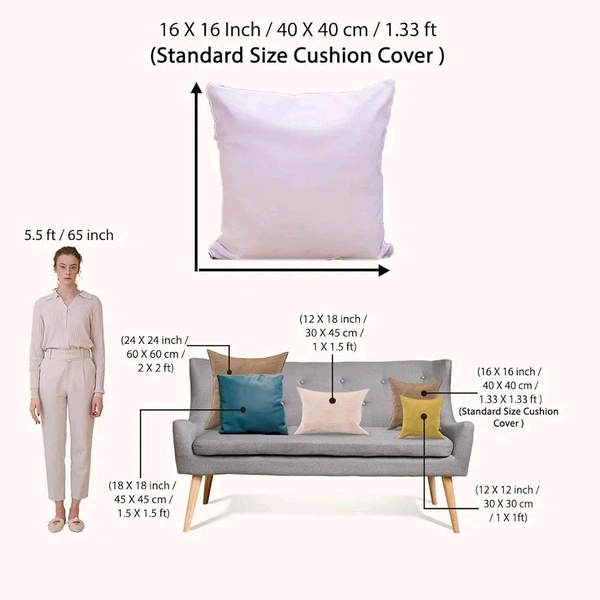 STITCHNEST Gift for Boyfriend Girlfriend Husband Wife Couples Girls Boys Printed Jute Cushion Cover, Set of 1 (16x16 Inches)