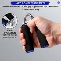 Boldfit Hand Grip Strengthener with Foam Handle, Hand Gripper for Men & Women for Gym Workout Hand Exercise Equipment to Use in Home50+ bought in past month