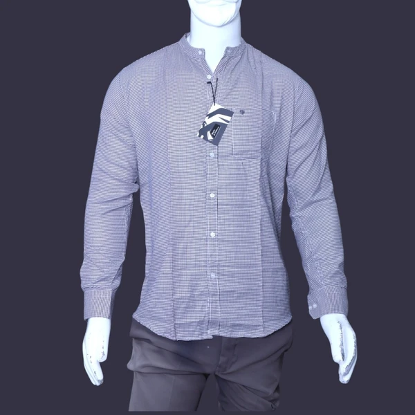 BLACKSANDWHITE GREY FULL SLEEVES SHIRT - M, Grey