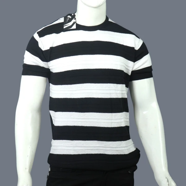 Black and White Striped T-Shirt