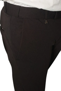 BLACKSANDWHITE  Elite Black Slim-Fit Formal Trousers - 34, Black