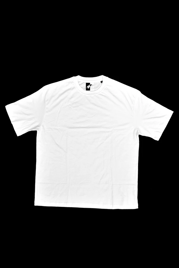Men White Pure Cotton T-shirt By BLACKSANDWHITE - S, White