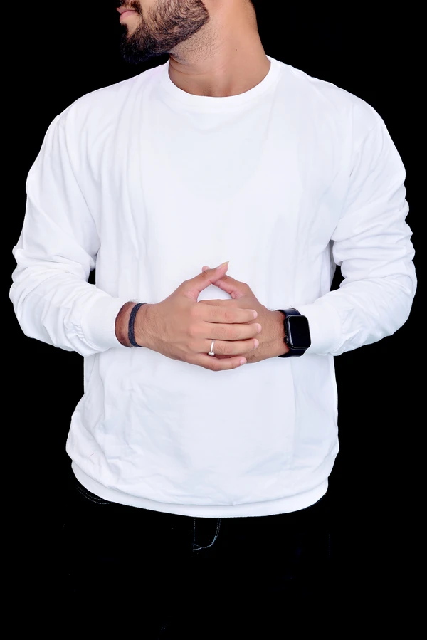 BLACKSANDWHITE Blacksandwhite Classic White Sweatshirt - S, White