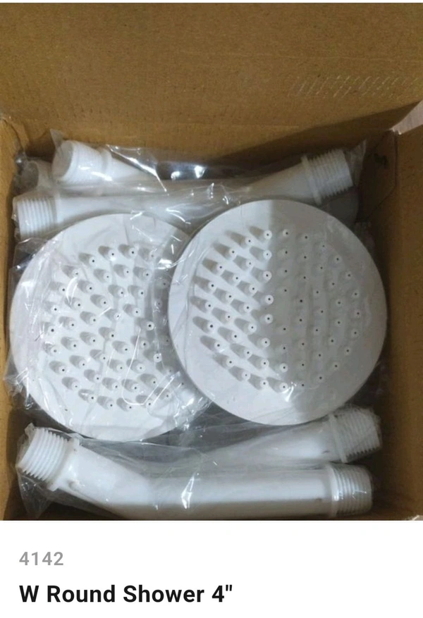 W Round Shawer 4" - White, PP0120