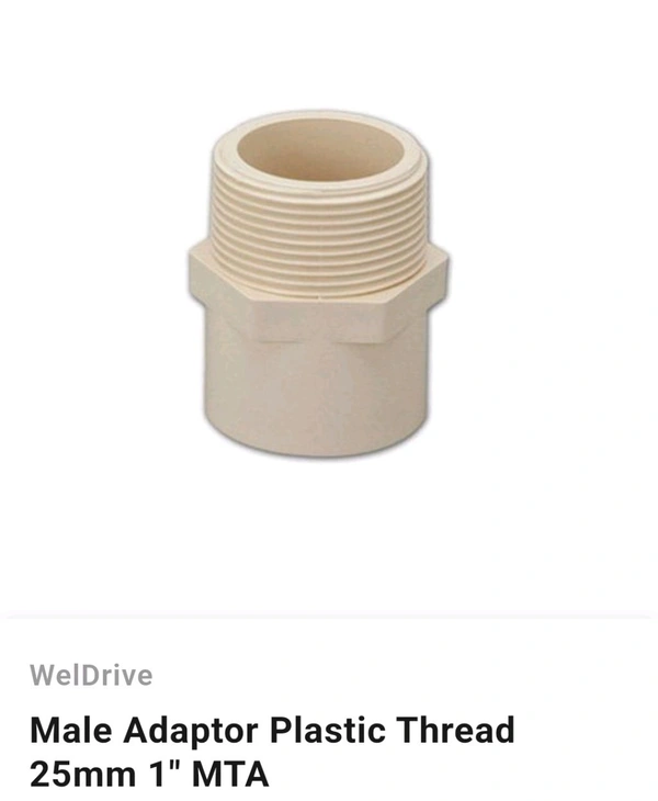 FitCom Mail Adaptor  Plastic Thread 25mm 1" FTA