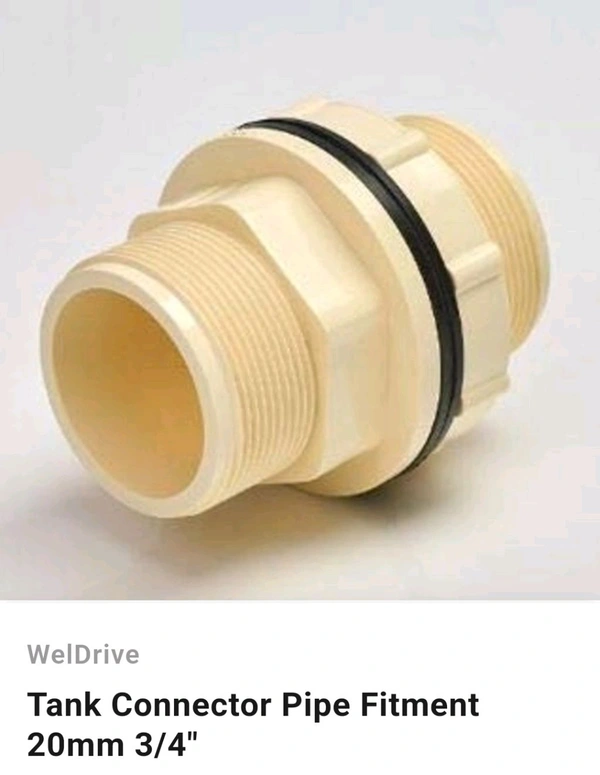 FitCom Tank Connector Pipe Fitment 20mm 3/4"