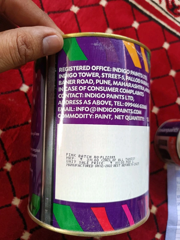 Indigo  Pink Primer For Wood 1L