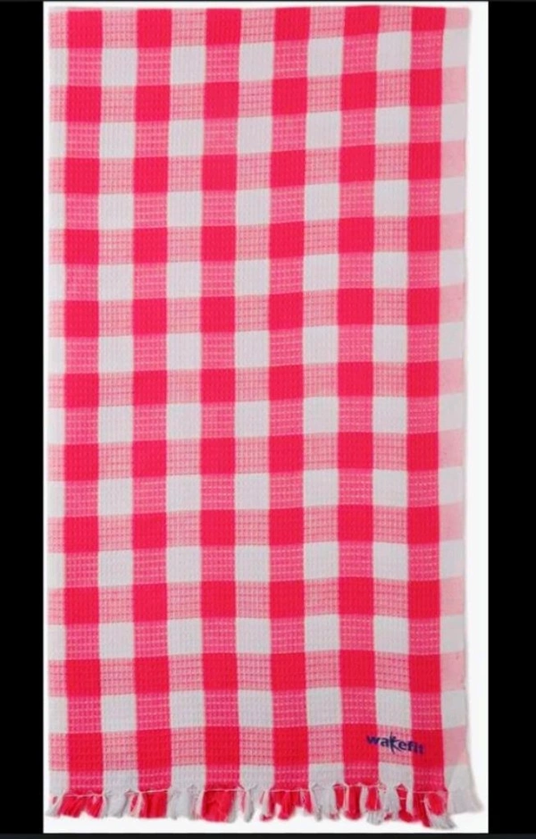 Cotton Plan Towel Red Colour 