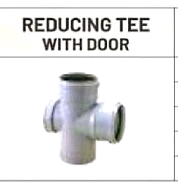 Reducing Tee With Door 100x75 ( 4x2.1/2)