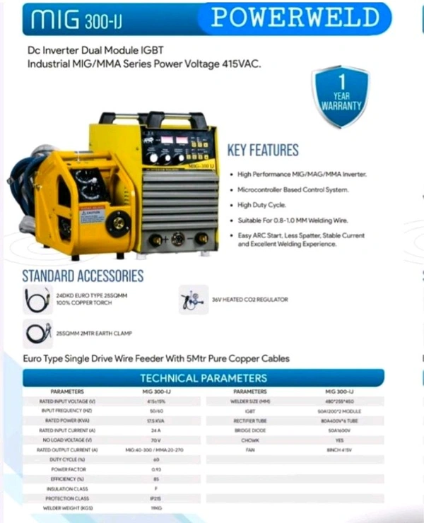 MIG 300 HD Quality For Welders Use