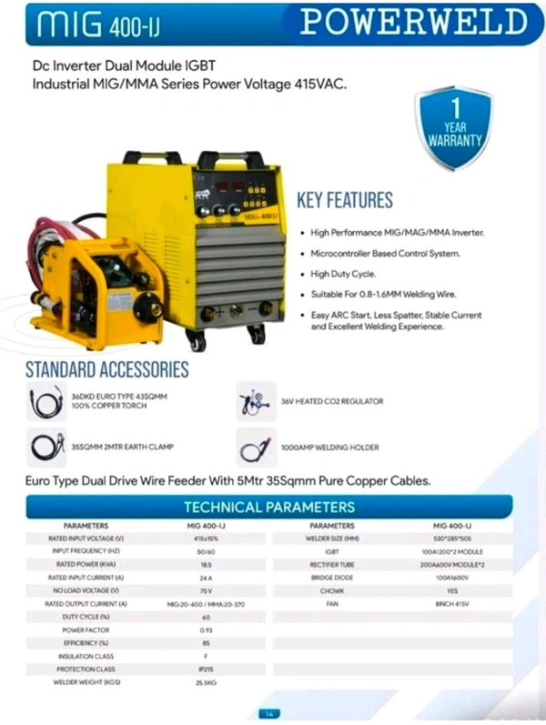 MIG 400 Heavy Duty For Welders