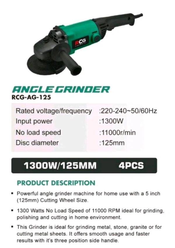RC 125 Grinder Machine 5"